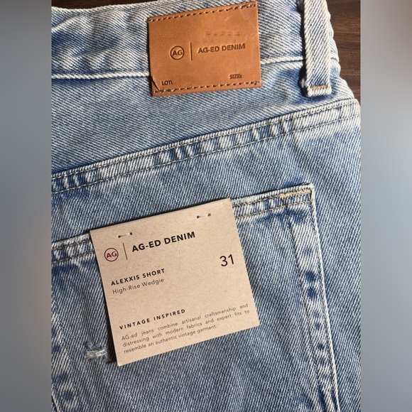 AG Adriano Goldschmied NEW Alexxis High Rise Jean Shorts Size 31 - Picture 5 of 8